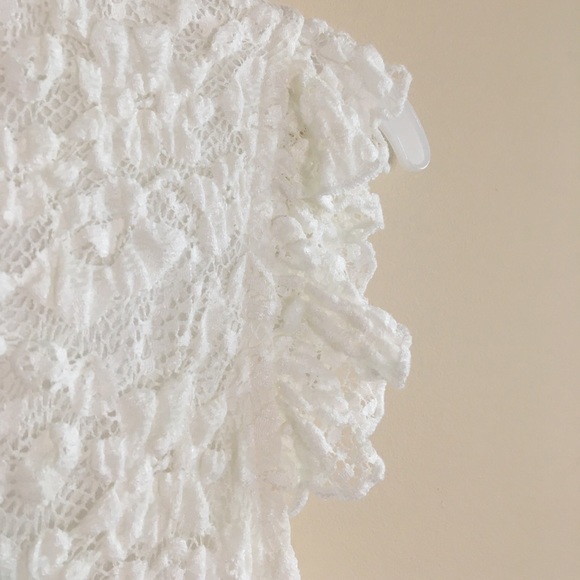 Dress Barn White Floral Lace Top - Picture 8 of 9